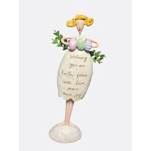 Sandra Magsamen Easter Angel Figurine With Love & Peace Message